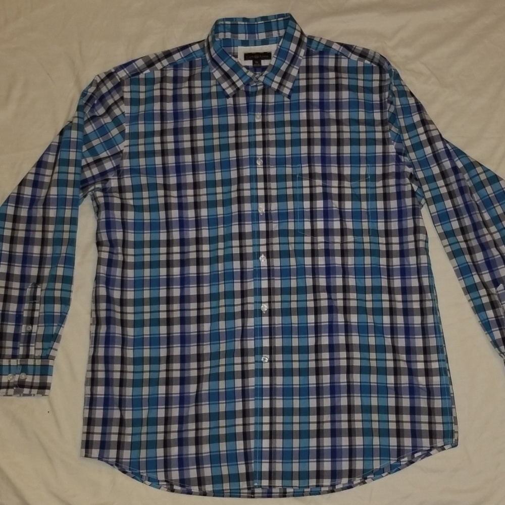Men's Long Sleeve Button up Shirt XL